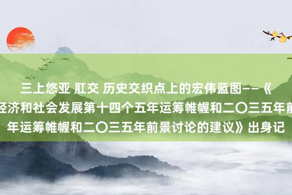 三上悠亚 肛交 历史交织点上的宏伟蓝图——《中共中央对于制定国民经济和社会发展第十四个五年运筹帷幄和二〇三五年前景讨论的建议》出身记