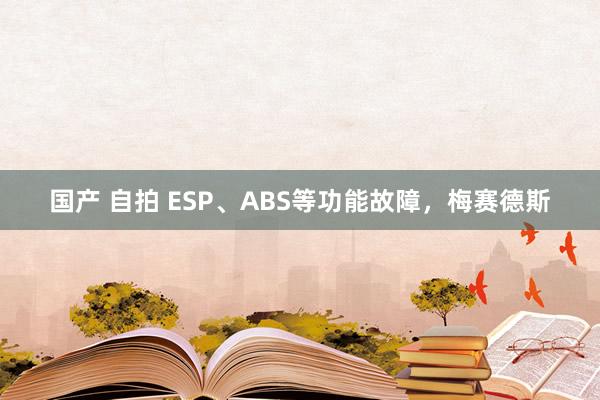 国产 自拍 ESP、ABS等功能故障，梅赛德斯