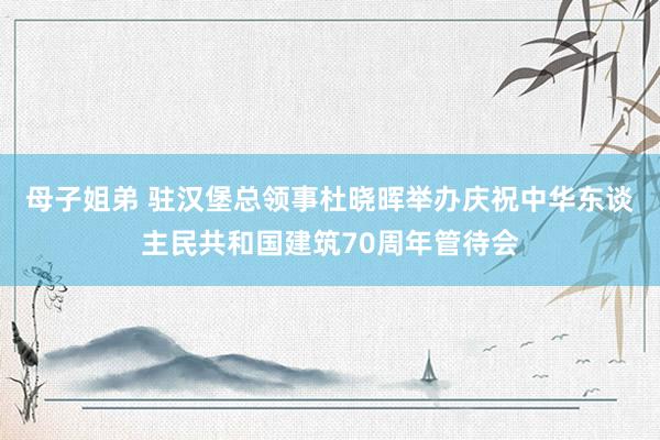 母子姐弟 驻汉堡总领事杜晓晖举办庆祝中华东谈主民共和国建筑70周年管待会